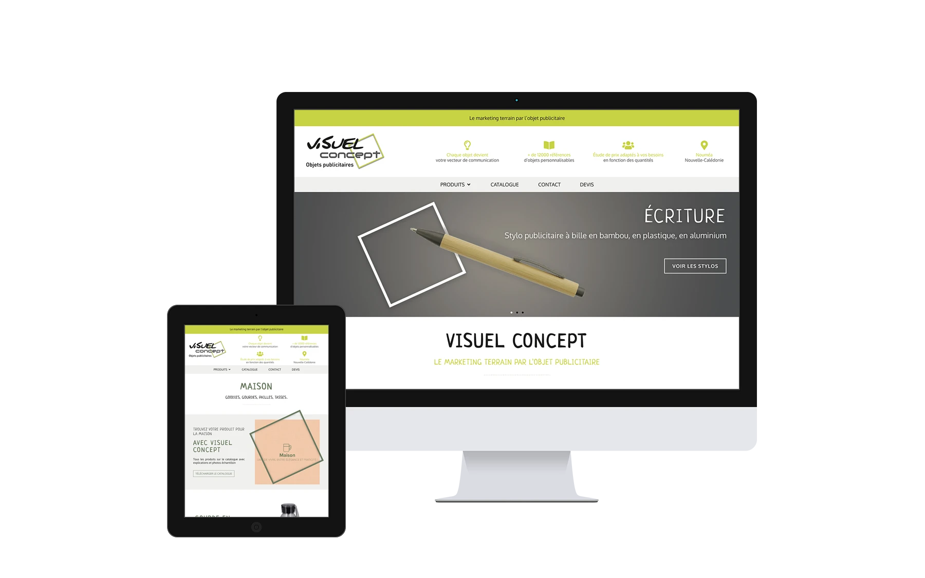 Visuel du site de Visuel Concept
